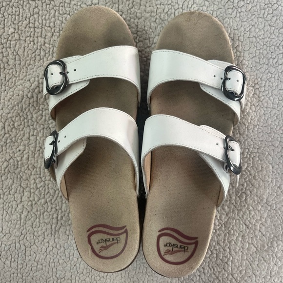 DANSKO SOPHIE WHITE SANDALS SIZE 40 or 9.5 10 - Picture 8 of 9